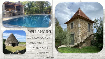 Logo Joël LANCINI : Restauration, maçonnerie, charpente, couverture