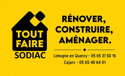 Logo Rénover, construire, aménager Sodiac Matériaux matériaux de construction Tout Faire Matériaux SAS, société par actions simplifiée