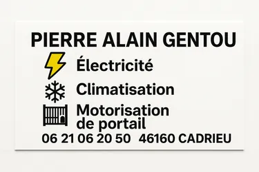 Logo Électricité générale, climatisation, photovoltaïque Pierre Alain GENTOU