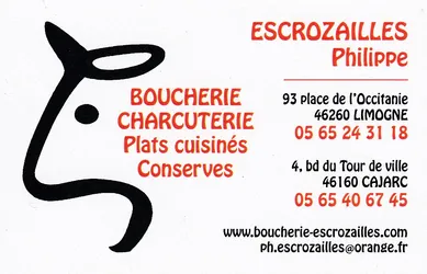 Logo Boucherie charcuterie BOUCHERIE CHARCUTERIE ESCROZAILLES
