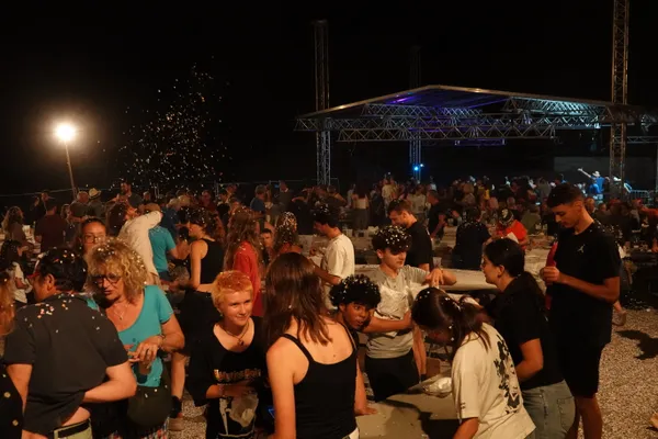 Explosion de confettis